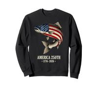 America Fish 250th Anniversary Fish Design pour Les pêcheurs 2026 Sweatshirt