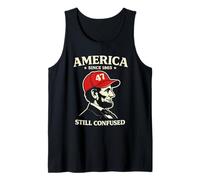 America Since 1865 Still Confused Lincoln 47 Chapeau Politique Débardeur