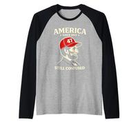 America Since 1865 Still Confused Lincoln 47 Chapeau Politique Manche Raglan