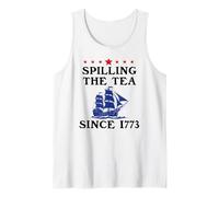 America Spilling The Tea Since 1773 American History Teacher Débardeur