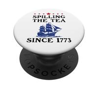 America Spilling The Tea Since 1773 American History Teacher PopSockets PopGrip Adhésif