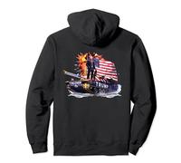 America Super Donald Trump on Tank 2020 Homme Femme Sweat à Capuche