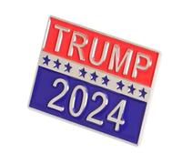 America Support Trump 2024 Épingle en émail Branches Badges reportez l'Amérique Bouton Trump 2024 pour des vêtements de sac à dos Cadeaux accessoires pour les amis pour les amis