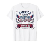 America Turns 250 I Turn 50 Since 50th Birthday T-Shirt