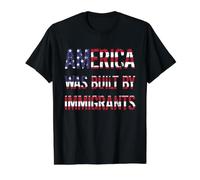 America Was Built by Immigrants - Droits des réfugiés T-Shirt Graphique avec Valeur