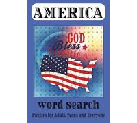America Word Search Puzzle Book for Adults: 110 Pages of Relaxing Brain Games Featuring U.S. States, Landmarks, History & Culture