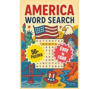 America Word Search Puzzle Book: Word Searches with Easy to Read Print about America, USA, American Landmarks, and More | 6x9 Inches, 110 Pages | 50+ ... Gift for Vacations, Holidays, and Free Times