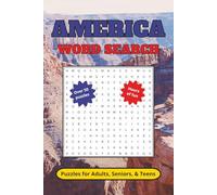 America Word Search Puzzle Book: Word searches with easy to read print about America, USA, and the United States. 6x9 inches, 50+ puzzles. Gift for vacations, holidays, and free times.