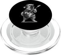 Américain Akita Jouant de la Guitare de Noël pour Amoureux des Chiens PopSockets PopGrip pour MagSafe