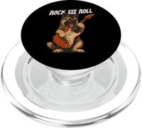 Américain Akita Jouant de la Guitare Rock and Roll Amoureux des Chiens PopSockets PopGrip pour MagSafe