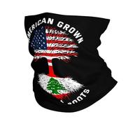 Américain d'origine Libanaise Drapeau du Liban Femme Homme Snood Élastique Tour De Cou Multifonctionnel Écharpe Tube pour Sport Voyage Été Course À Pied