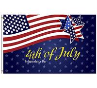 Américain États-Unis 4 Juillet Memorial Independence Day Patriotique Drapeau Maison 90X150Cm Suspendre Drapeau Couleurs Éclatantes Bannière Extérieur Pour Décoration Vacances Événement