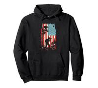 Américain Flag Nature Photographe Caméra USA Sweat à Capuche