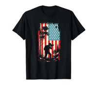 Américain Flag Nature Photographe Caméra USA T-Shirt