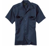 Américaine Chemise de Service Manches Courtes Bleu Marine S-7XL Pompiers Foncé