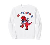 American 250 Year T-Rex Dinosaur - Kids Color Graphic Sweatshirt