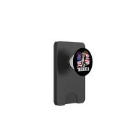 American 4th July Fourth USA Flag Tri Color Cavalier Dog PopSockets PopWallet pour MagSafe