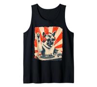 American Akita DJ House Music, amateur de chiens rétro Débardeur