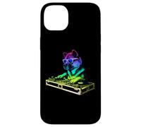 American Akita DJ Music Party Amoureux des Chiens Coque pour iPhone 14 Plus