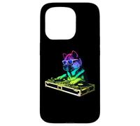 American Akita DJ Music Party Amoureux des Chiens Coque pour iPhone 15 Pro