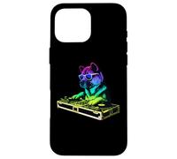 American Akita DJ Music Party Amoureux des Chiens Coque pour iPhone 16 Pro Max