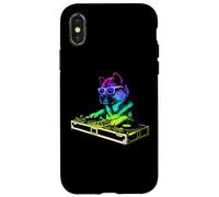 American Akita DJ Music Party Amoureux des Chiens Coque pour iPhone X/XS