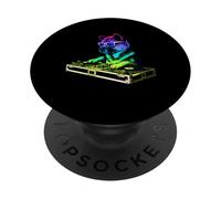 American Akita DJ Music Party Amoureux des Chiens PopSockets PopGrip Adhésif