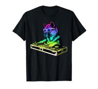 American Akita DJ Music Party Amoureux des Chiens T-Shirt