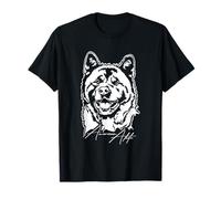 American Akita Portrait de chien portrait de chien T-Shirt