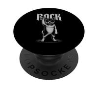 American Akita Rock Music Retro Vintage pour les amoureux des chiens PopSockets PopGrip Adhésif