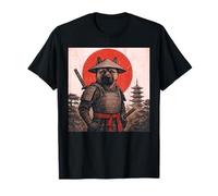 American Akita Samurai Warrior, Chien Ukiyo-e Japonais Vintage T-Shirt