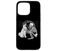 American Akita Squelette Moon Halloween Dog Lover Coque pour iPhone 15 Pro Max