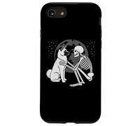 American Akita Squelette Moon Halloween Dog Lover Coque pour iPhone SE (2020) / 7/8