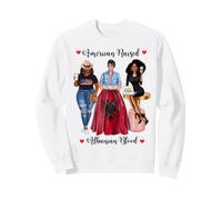 American and Albanian Blood Black Femmes Sweatshirt