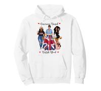 American and British Blood Black Femmes Sweat à Capuche