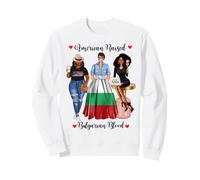 American and Bulgarian Blood Black Femmes Sweatshirt