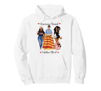 American and Catalan Blood Black Femmes Sweat à Capuche