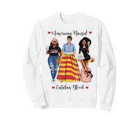 American and Catalan Blood Black Femmes Sweatshirt