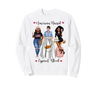 American and Chypriot Blood Black Femmes Sweatshirt