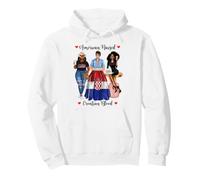 American and Croate Blood Black Femmes Sweat à Capuche