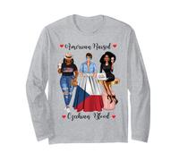 American and Czechian Blood Black Femmes Manche Longue