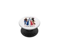 American and French Blood Black Femmes PopSockets PopGrip Adhésif