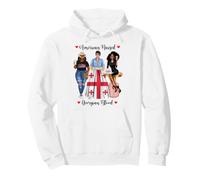 American and Georgian Blood Black Femmes Sweat à Capuche