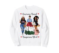 American and Hungarian Blood Black Femmes Sweatshirt