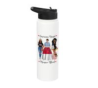 American And Monaco Blood Black Femmes Stainless Steel Insulated Water Bottle