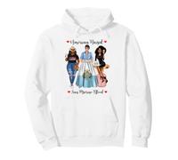 American and San Marino Blood Black Femmes Sweat à Capuche