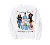 American and San Marino Blood Black Femmes Sweatshirt