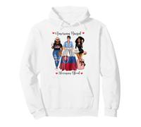 American and Slovenian Blood Black Femmes Sweat à Capuche