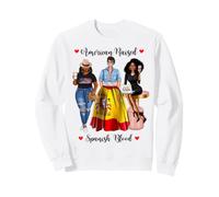 American and Spanish Blood Black Femmes Sweatshirt