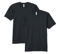 American Apparel Blend Track T-Shirt, Style Gtr401, 2-Pack, Tri-Noir, XXL (Lot de 2) Mixte